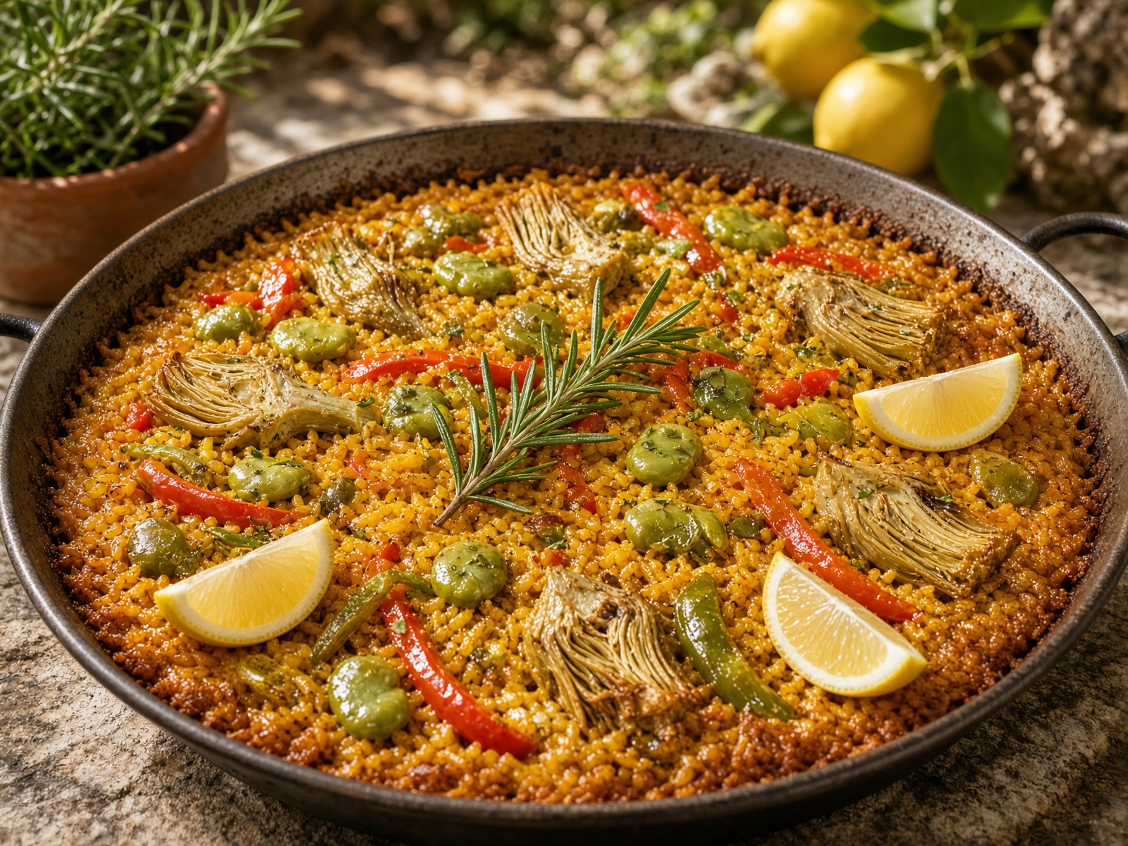 Arroz con Tomate y Patatas